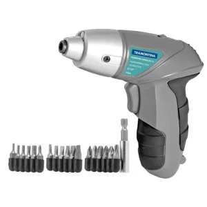 Cód. 846 - KIT TRAMONTINA PARAFUSADEIRA 4,8V 21 PEÇAS