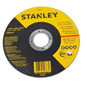 Cód. 488 - DISCO ABRASIVO CORTE INO X 4 1/2X1.0X7/8 STANLEY UN UN