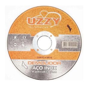 Cód. 491 - DISCO DE CORTE INOX DEMOLIDOR 115X22/20 MM UZZY UN