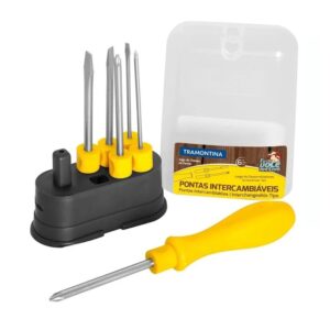 Cód. 819 - JOGO DE CHAVES DE FENDA 6PCS TRAMONTINA