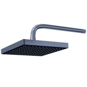 Cod. 405 - CHUVEIRO ARTICULADO QUADR ABS PRETO FOSCO LUXO 8" PC BL CIVI UN