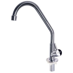 Cod. 1373 - TORNEIRA MESA EM METAL CROMADA GIRATORIA ALAVANCA CIVITT