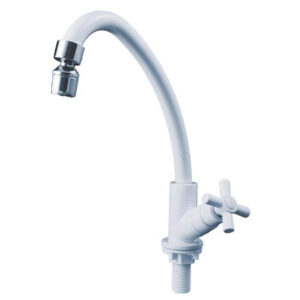 Cod. 1368 - TORNEIRA MESA ABS BRANCA (I) GIRATORIA CRUZETA CIVITT