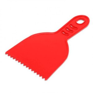 Cód. 613 - ESPATULA PLÁSTICA DENTADA 10CM<br>
Cód. 614 - ESPATULA PLÁSTICA DENTADA 8CM