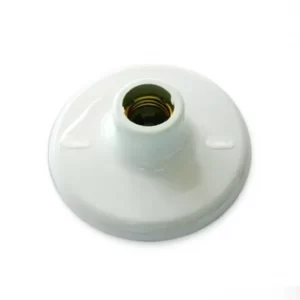 Cod. 1049 - PLAFON TASCHIBRA E27 PORCELANA  BRANCO 100W