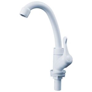 Cod. 1341 - TORNEIRA DE LAVAT ABS BRANCA (Q) GIRATORIA ALAVANCA CIVITT