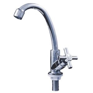 Cod. 1378 - TORNEIRA PAREDE ABS CROMADA (I) GIRATORIA CRUZETA CIVITT