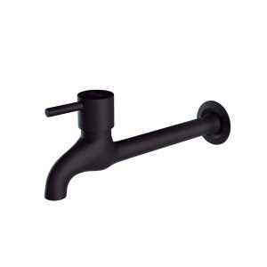 Cod. 1397 - TORNEIRA PIA LONGA METAL PRETO FOSCO ALAVANCA