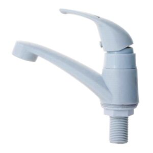 Cod. 1355 - TORNEIRA LAVATORIO ABS BRANCA (ZD) MONO COMANDO CIVITT