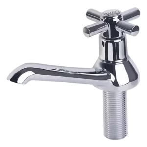 Cod. 1358 - TORNEIRA LAVATORIO EM METAL CROMADA CRUZETA