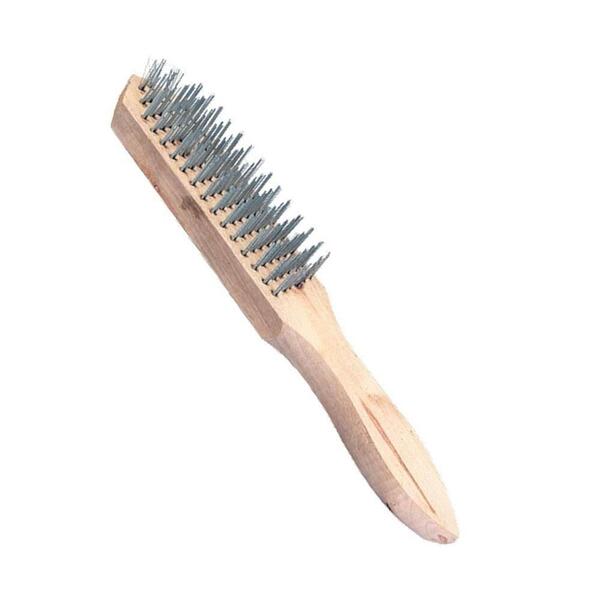 Cód. 593 - ESCOVA DE ACO 4 FILEIRAS