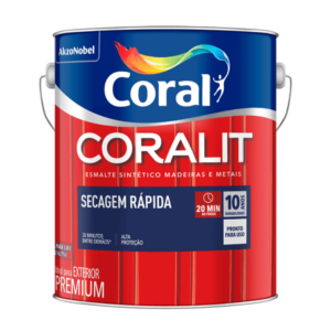 Cód. 598 - ESMALTE BR CORALIT SEC RAP 0,112L VERM CORAL UN