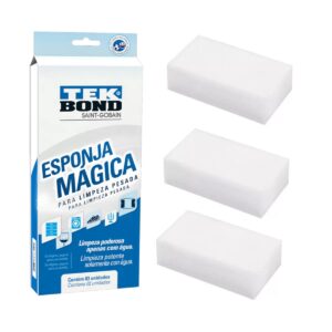 Cód. 617 - ESPONJA MAGICA EMBALAGEM C/ 03 UNID TEK BOND