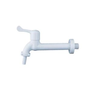 Cod. 1387 - TORNEIRA PIA ABS BRANCA (S) 18CM ALAVANCA CIVITT