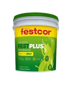 Cód. 1287 - TINTA ACRÍLICA FESTPLUS BRANCO NEVE BALDE 15 L