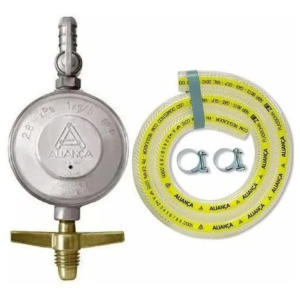 Cod. 1141 - REGULADOR GAS 505/01 PEQ C/MANG 120CM ALIANÇA UM <br>Cod. 1142 - REGULADOR GÁS 505/01 PEQ S/MANG ALIANÇA UN