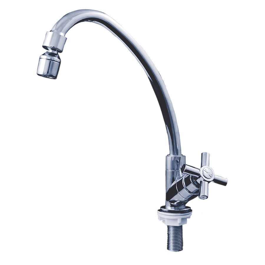 Cod. 1370 - TORNEIRA MESA ABS CROMADA (J) GIRATORIA CRUZETA  CIVITT