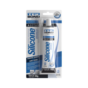 Cód. 1188 - SILICONE USO GERAL 50G BCO ENCART TEKBOND UN